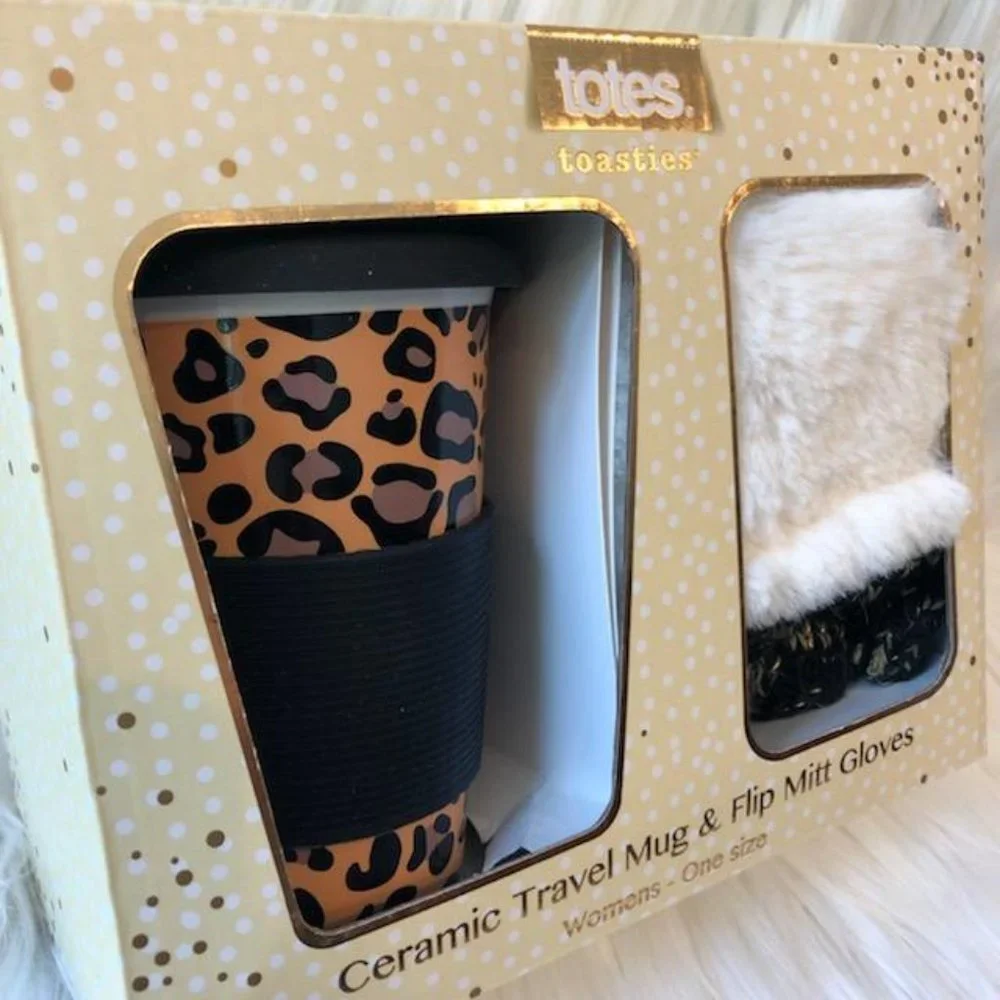 Totes Travel Mug & Flip Mitten Boxed Gift Set